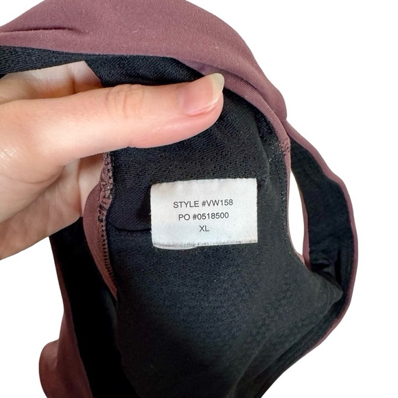 Vuori Daily Bra Medium Support Sports Bra in Fig - Picture 7 of 8